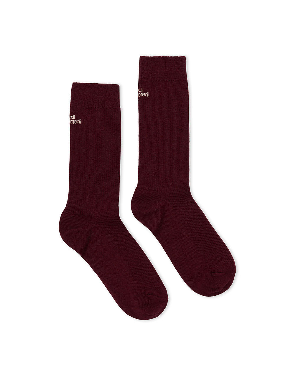 SOCKS ESSENTIAL_BURGUNDY BEIGE