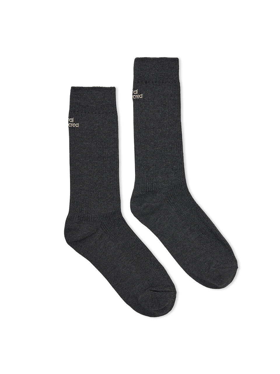 SOCKS ESSENTIAL_CHARCOAL BEIGE