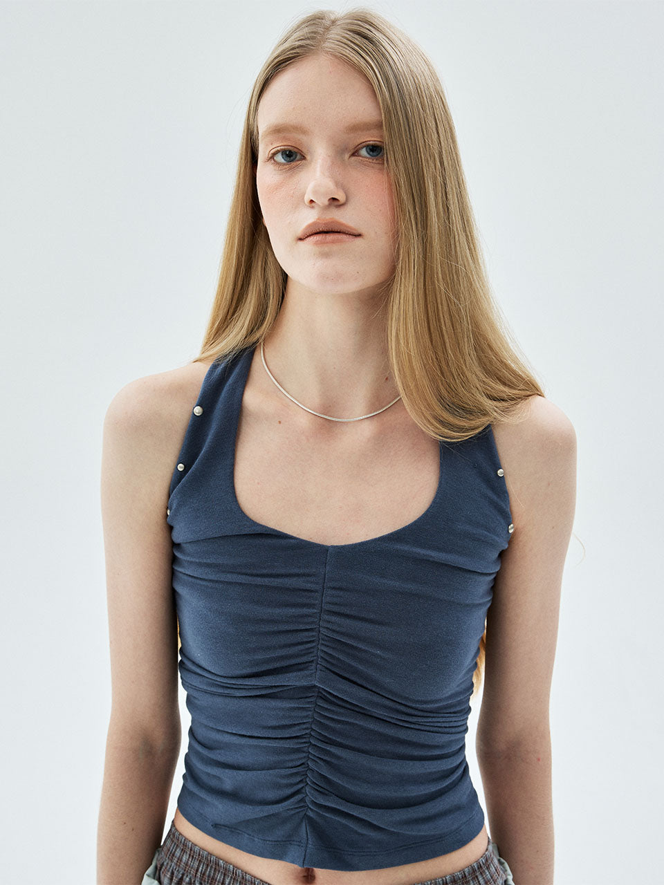 STUDDED TOP 2WAY_BLUE