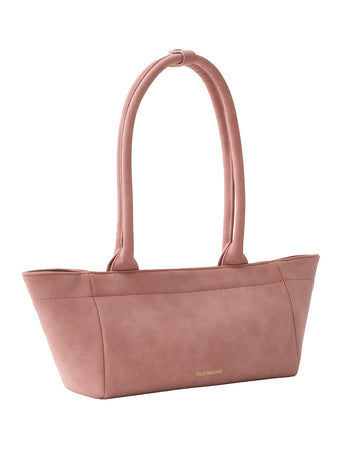 SUEDE EAST WEST BAG_PINK