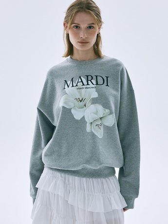 SWEATSHIRT LILIES 05_GREY