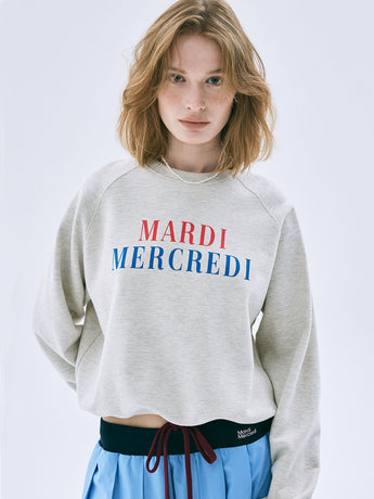 SWEATSHIRT RAGLAN LA TYPO FRANCAISE_OATMEAL