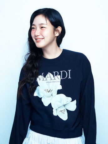 SWEATSHIRT RAGLAN LILIES 07_NAVY