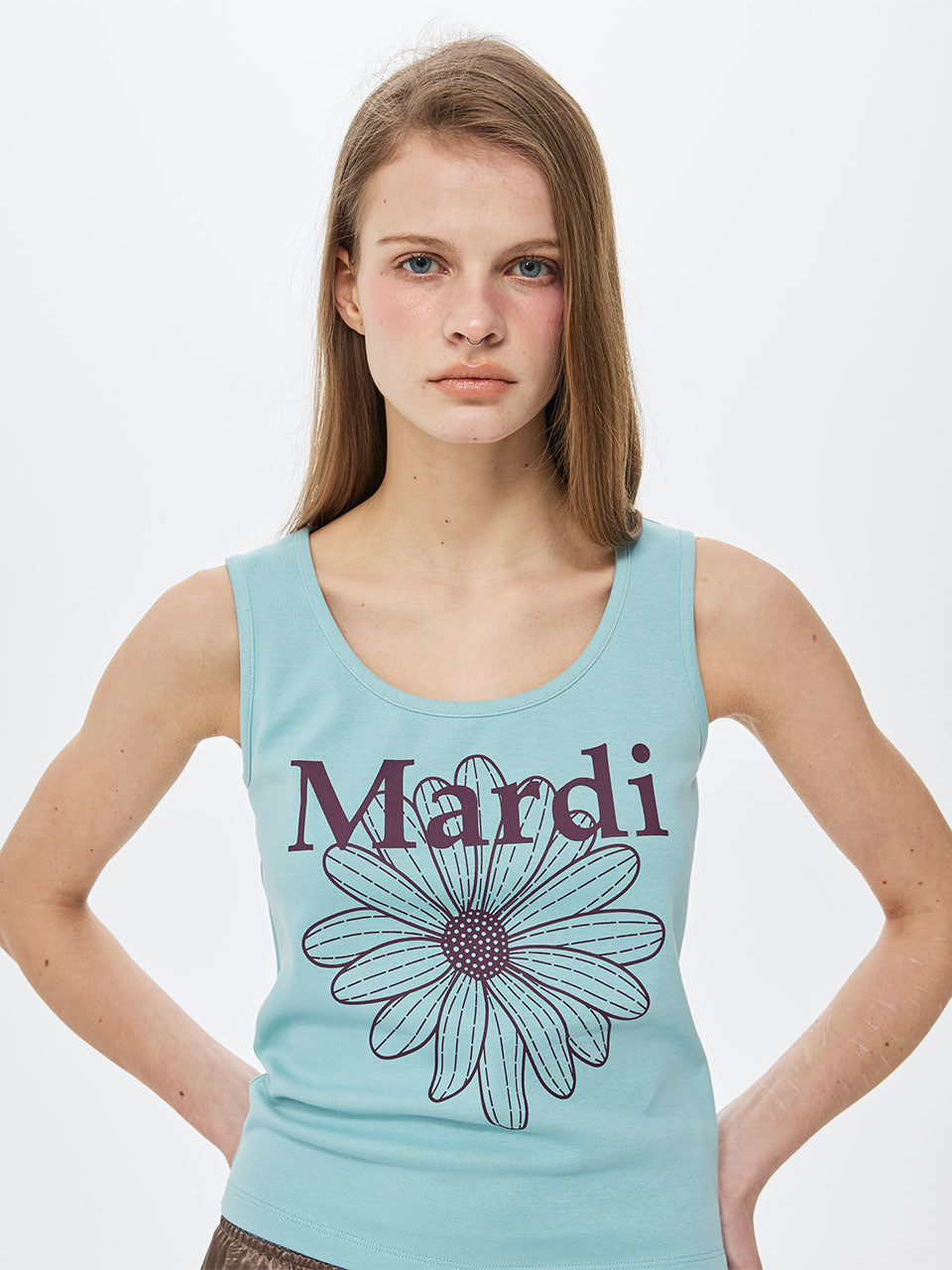 TANK SCOOP NECK FLOWERMARDI_MINT PLUM