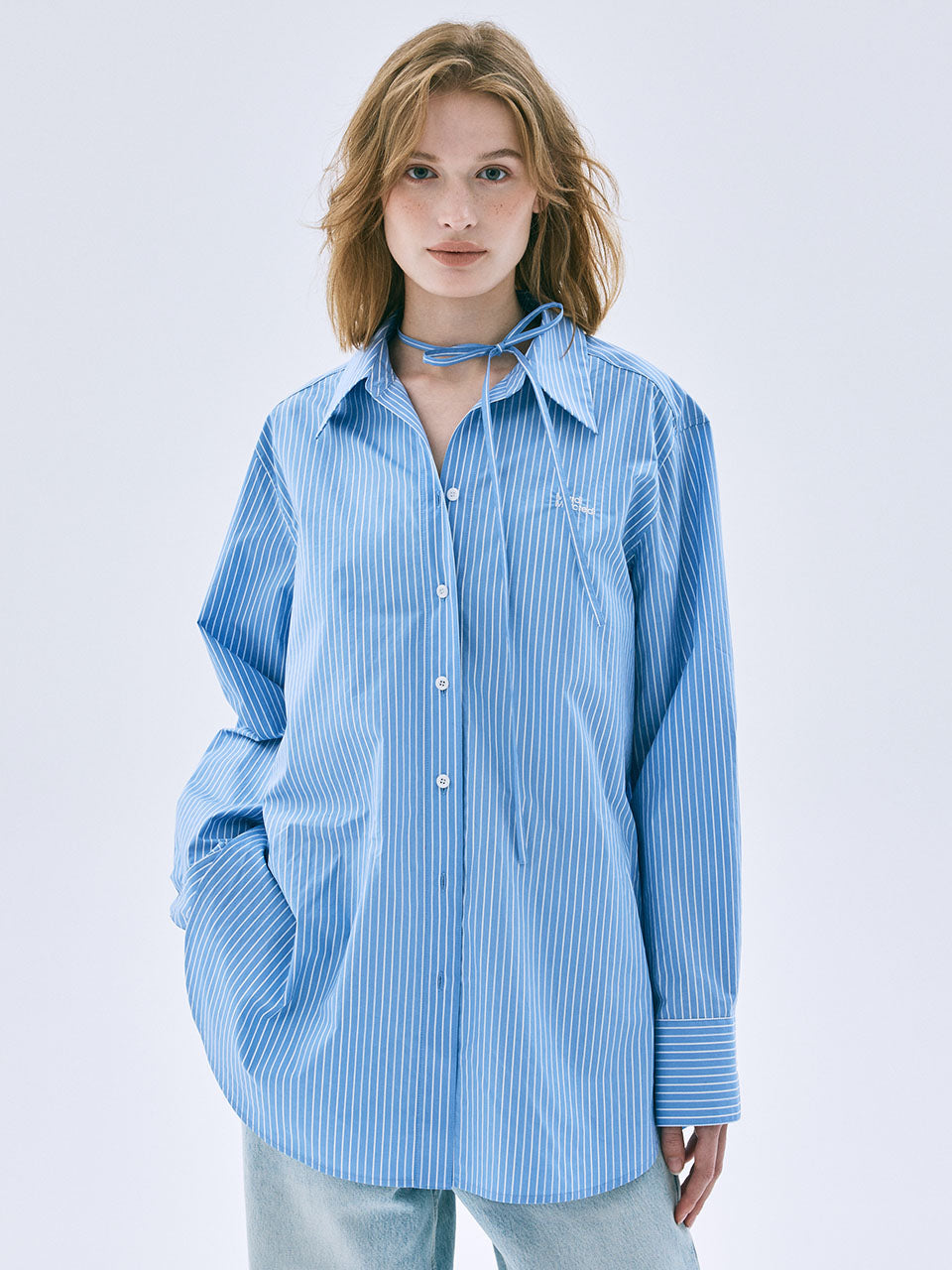 TIE SHIRT STRIPE_BLUE