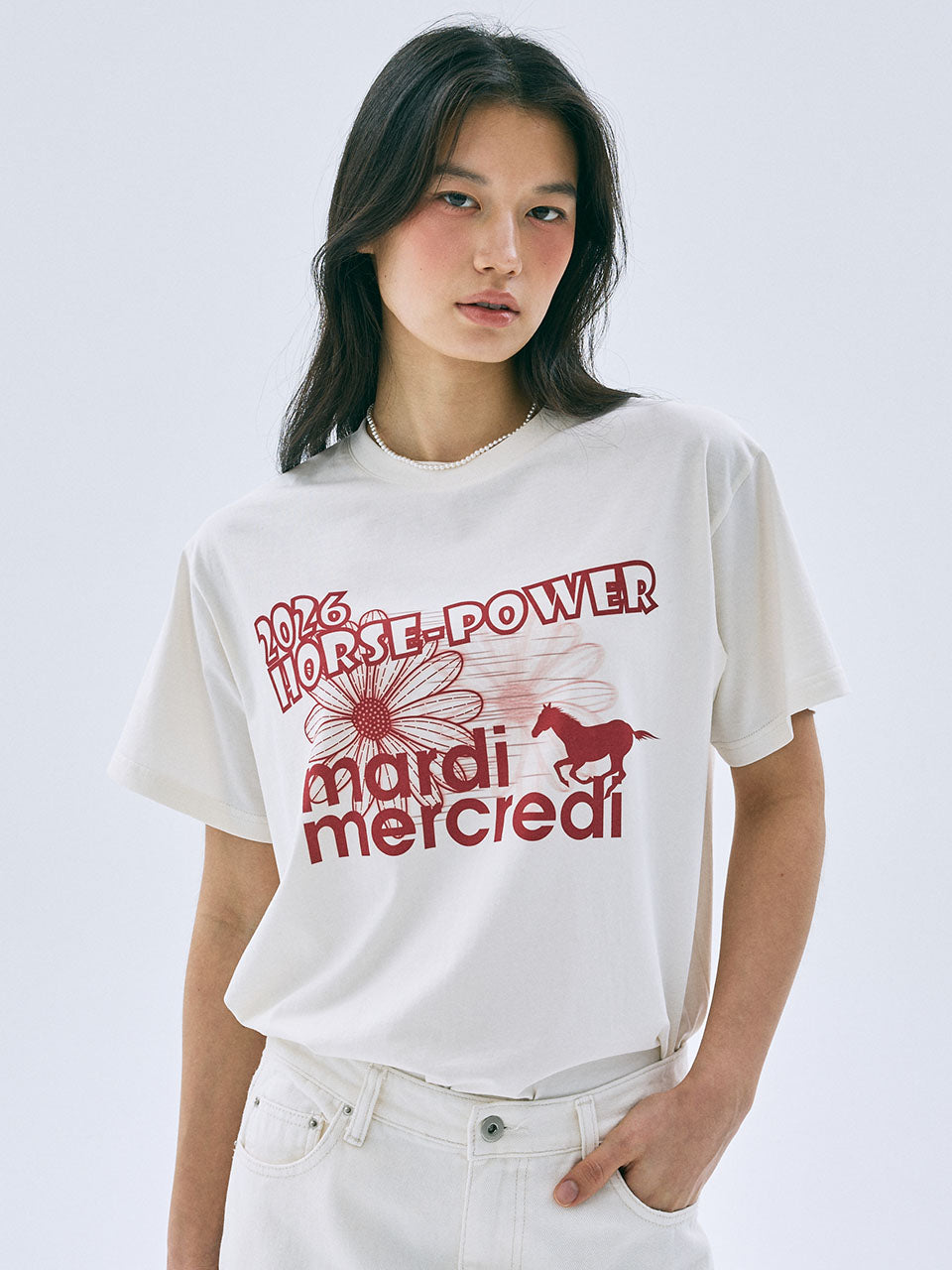 TSHIRT 2026 HORSE-POWER_CREAM