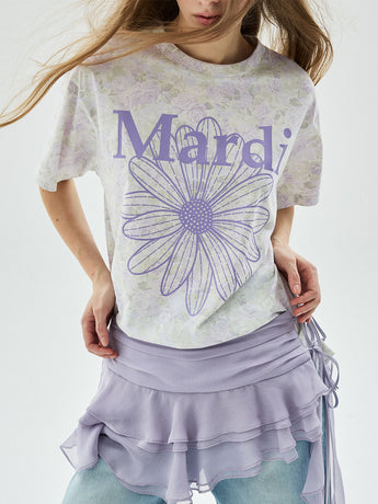 TSHIRT FLEUR FLOWERMARDI_PURPLE LILAC