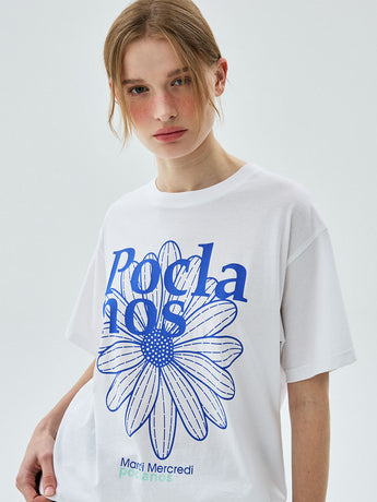 TSHIRT FLOWERMARDI POCLANOS X MARDI_WHITE