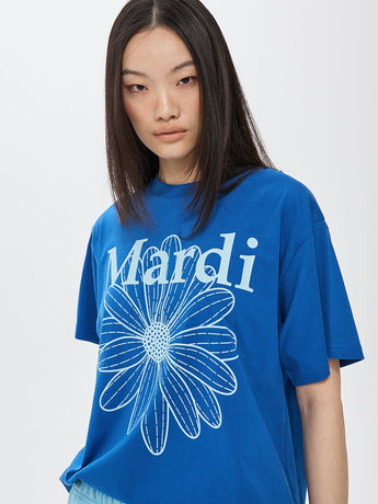 TSHIRT FLOWERMARDI_BLUE SKY