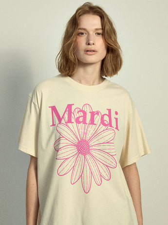 TSHIRT FLOWERMARDI_BUTTER DEEPPINK