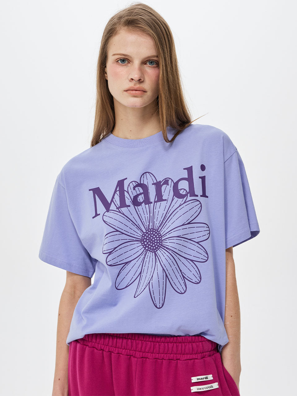 TSHIRT FLOWERMARDI_LAVENDER PURPLE