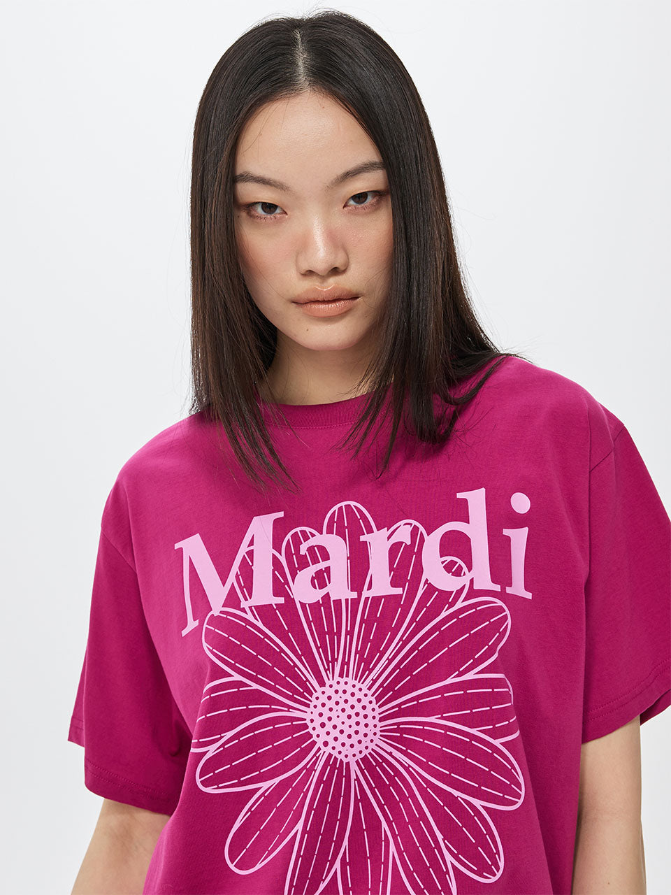 TSHIRT FLOWERMARDI_MAGENTA LAVENDER