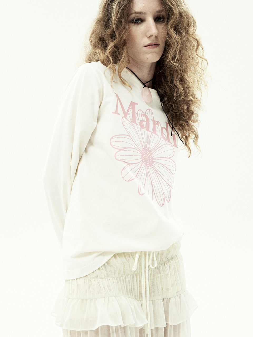 TSHIRT FLOWERMARDI_BUTTER INDIPINK main image 1