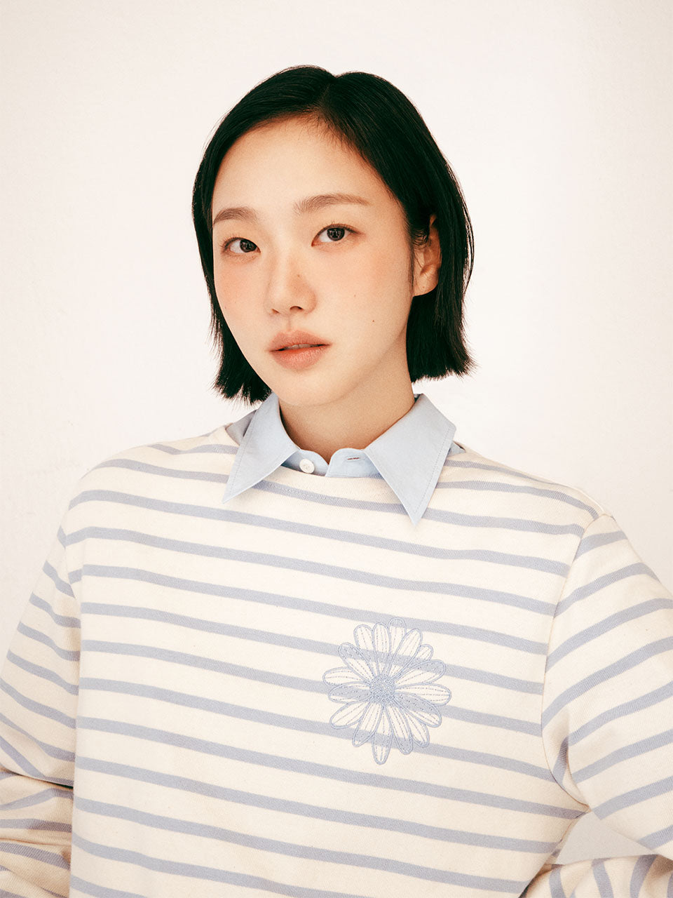 TSHIRT LONG SLEEVE STRIPE_BLUE BLUE