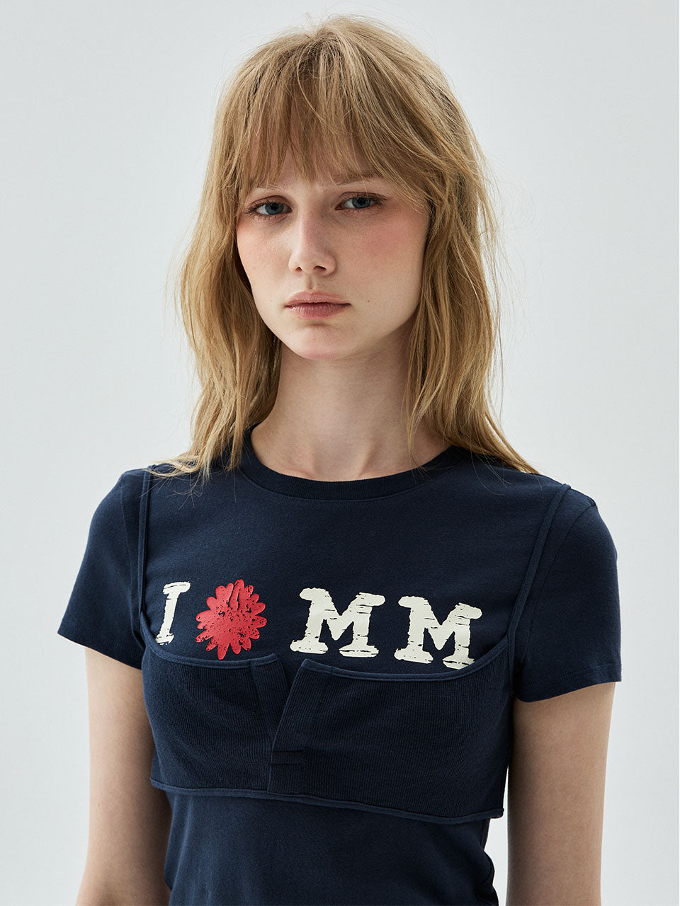 TSHIRT CRACKED IFMM LAYERED DETAIL_NAVY