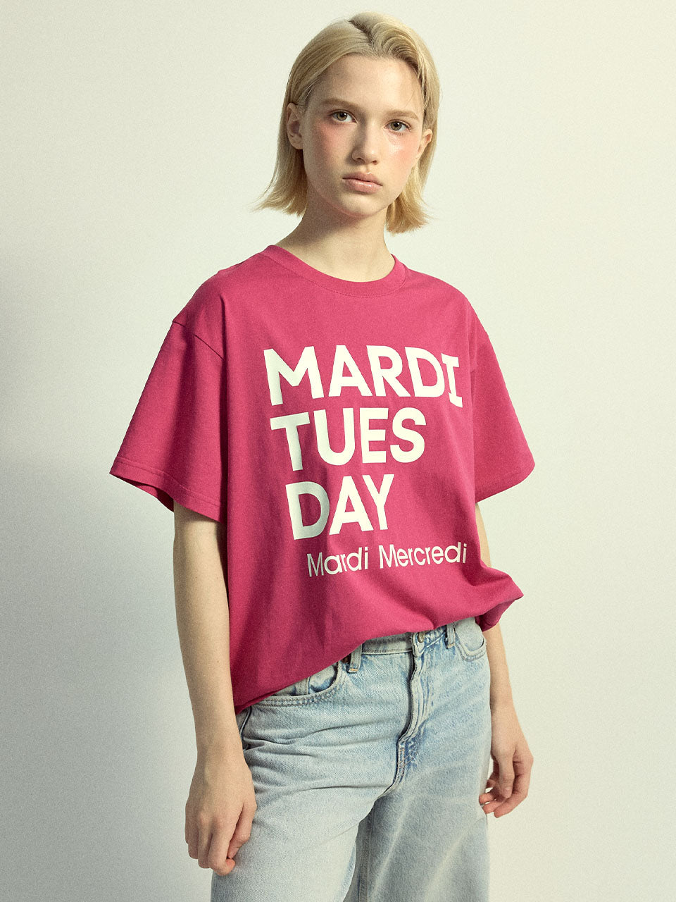 TSHIRT DU MARDI_PINK IVORY
