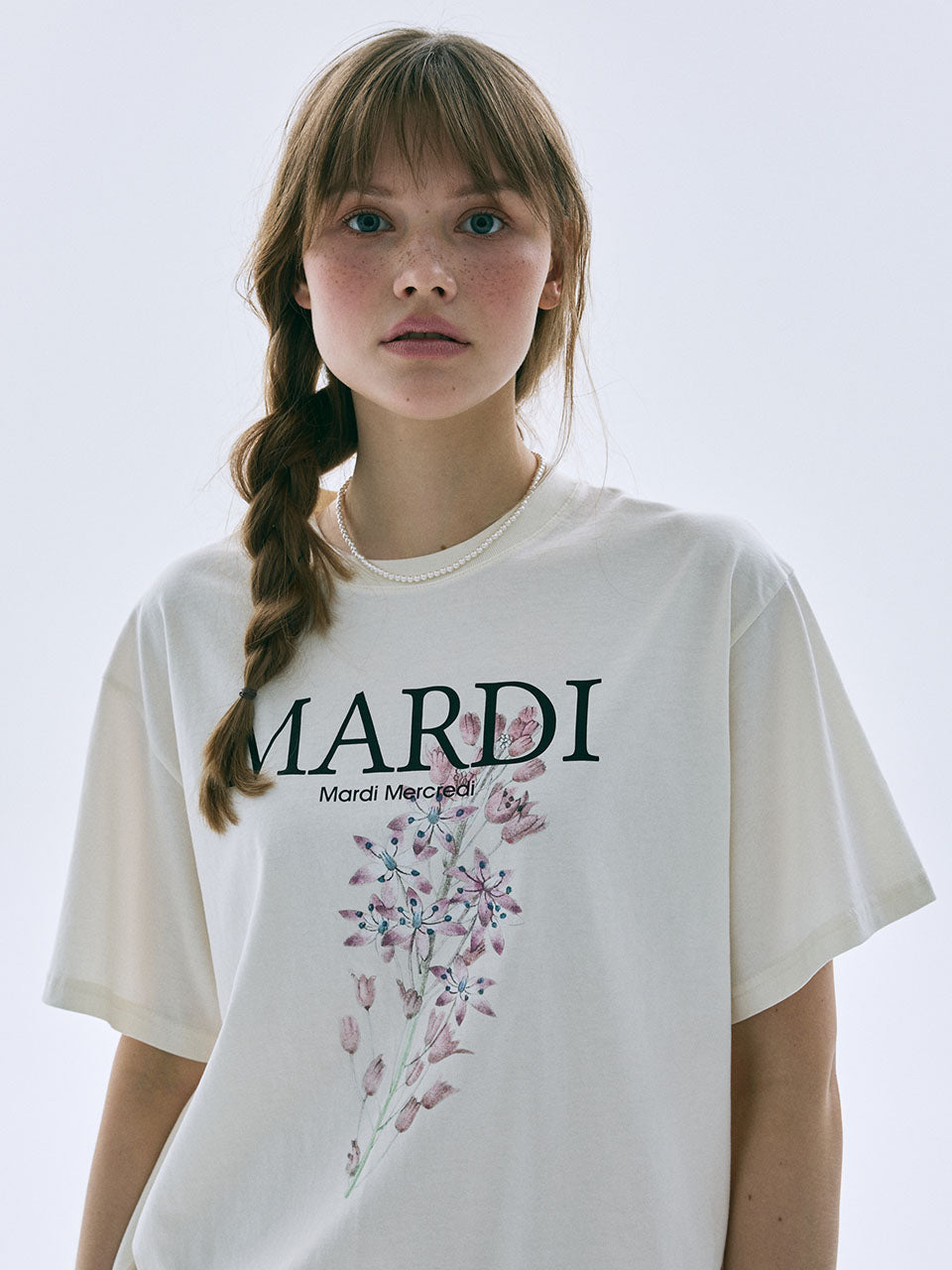 TSHIRT LILIES 01_CREAM