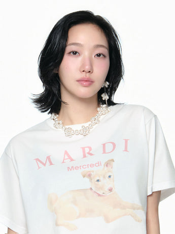 TSHIRT NEZ TOUT ROSE 01_IVORY INDIPINK