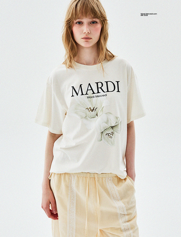 週末割☆マルディメクルディ Mardi Mercredi NAVY WHIT TSHIRT LONG SLEEVE FLOWERMARDI_CREAM NAVY – Mardi Mercredi Global
