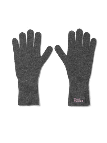 WOOL GLOVE SQUARE LOGO_CHARCOAL