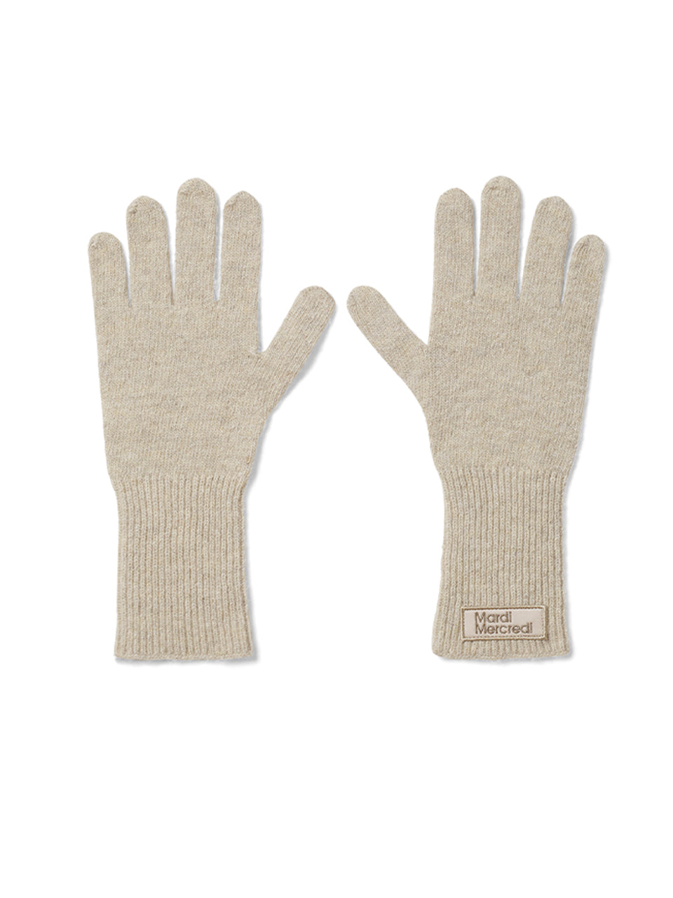WOOL GLOVE SQUARE LOGO_OATMEAL