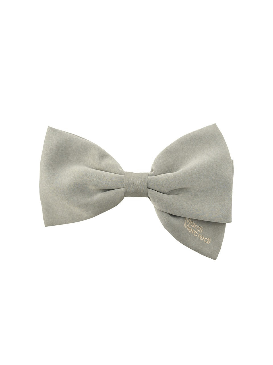 SILK BOW HAIR CLIP_MINT