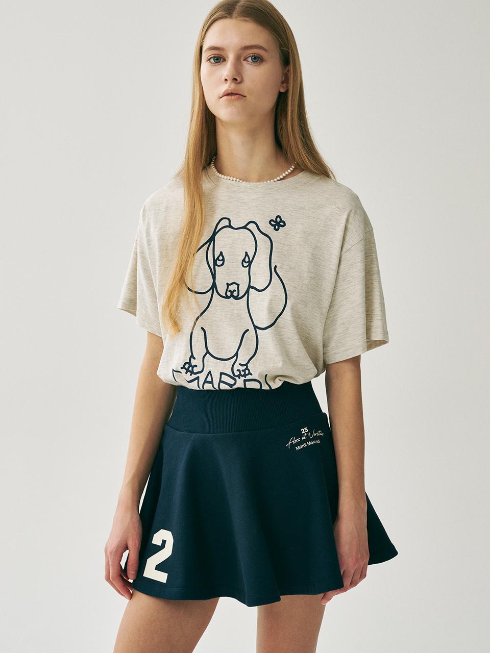 TSHIRT DDANJI CH.02_OATMEAL NAVY