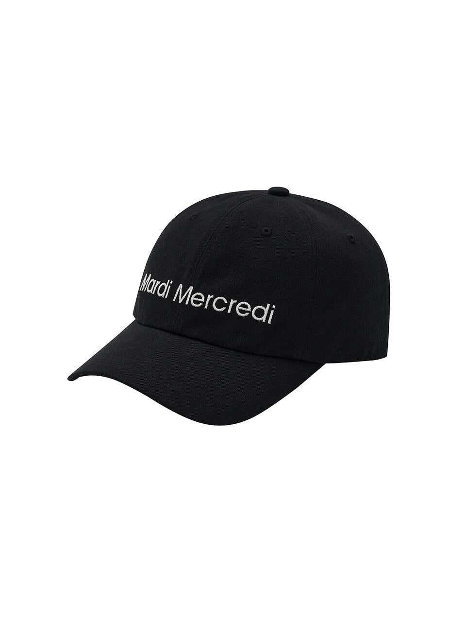 CAP MARDI MERCREDI LOGO_BLACK IVORY