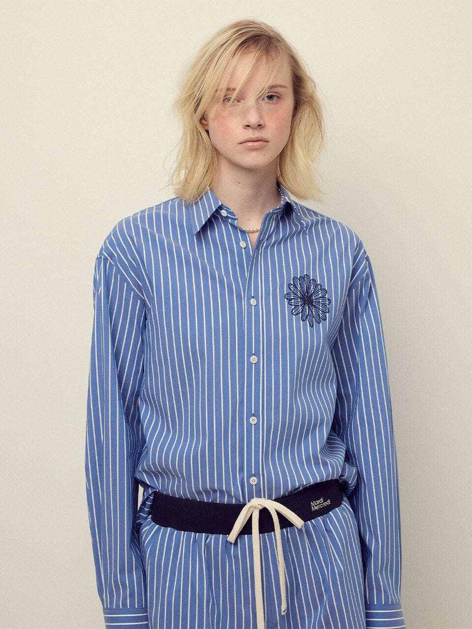 COTTON SHIRT STRIPE_BLUE NAVY